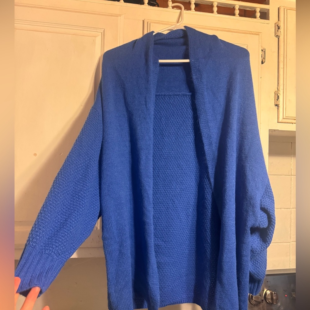 Chic Nation Royal Blue Women's Cardigan